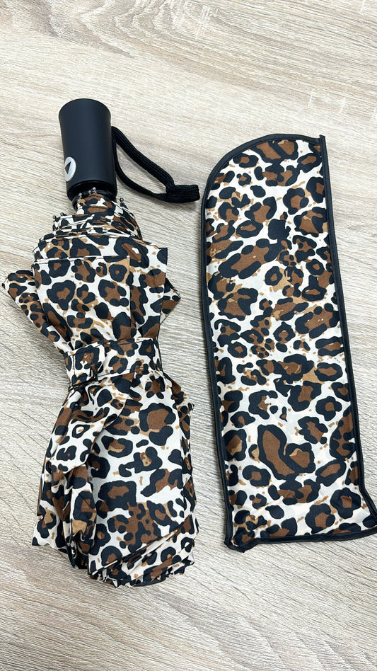 Paraguas automático "animal print" con funda