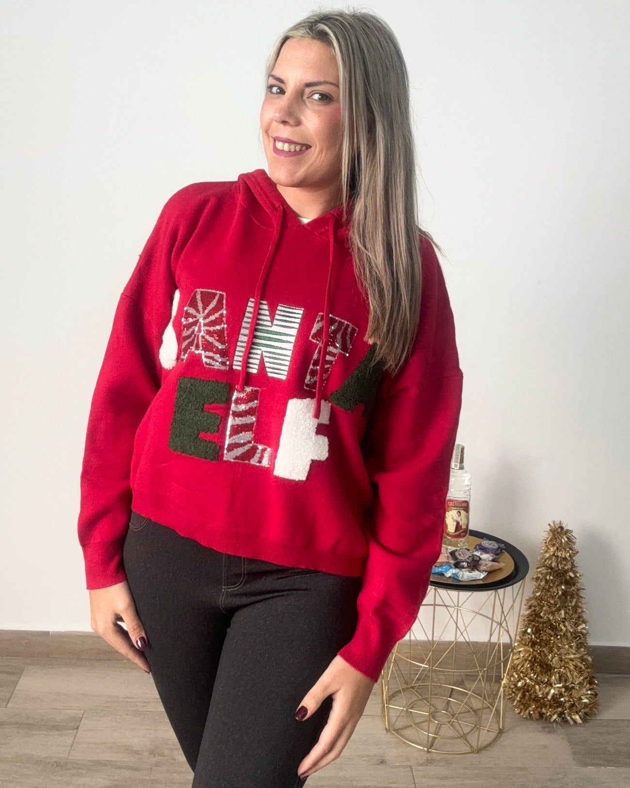 Sudadera SANTA ELF (Talla única da desde una 36/38 hasta 42/44 aprox)