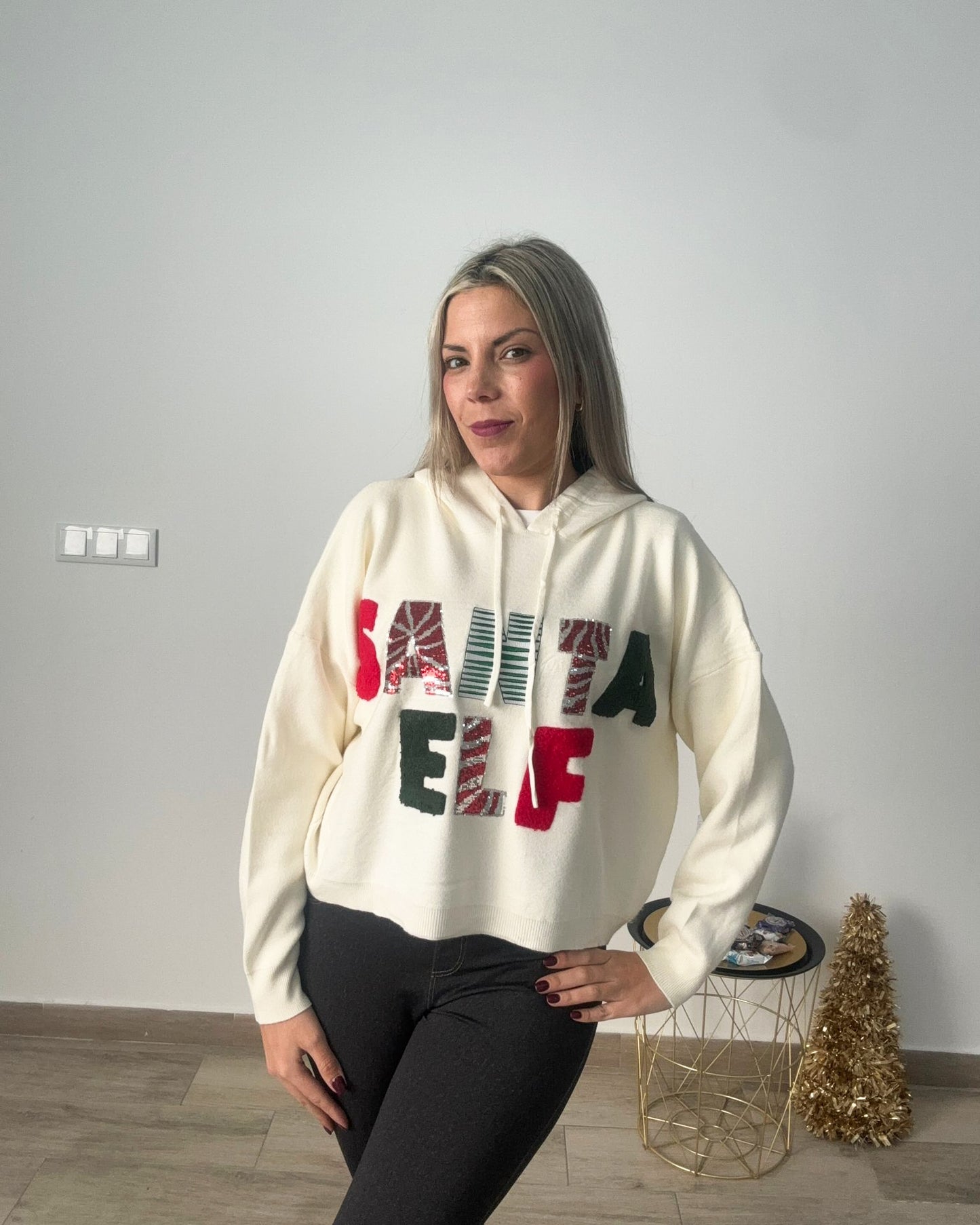 Sudadera SANTA ELF (Talla única da desde una 36/38 hasta 42/44 aprox)