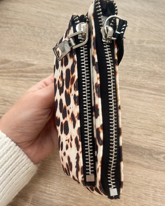 Cartera leopardo DOBLE BOLSILLO